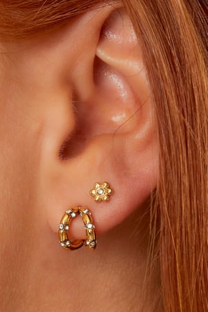 stainless steel earstuds flower  h5 Picture2
